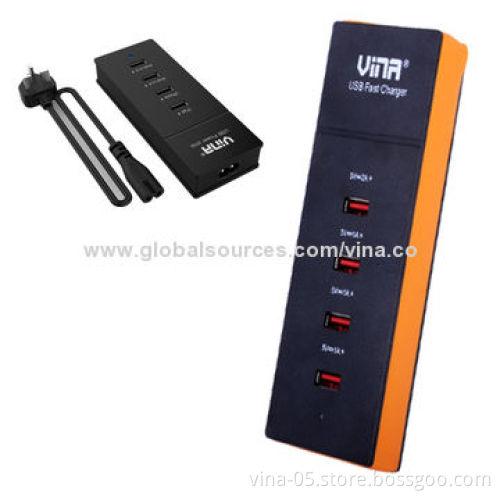 USB Power Strip Charger for iPad, iPhone and Tablet, 100 - 240V, 50/60Hz Input Range
